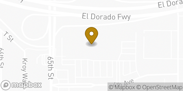 Map showing the location of Starbucks Coffee Company in Sacramento, CA 95817