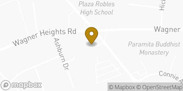 Map showing the location of Amazon Locker - Eber in Stockton, CA 95209