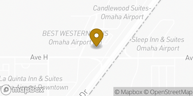 Map showing the location of Subway in Omaha, NE 51510