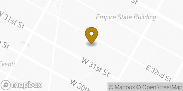 Map showing the location of Korea Town in New York, NY 10001