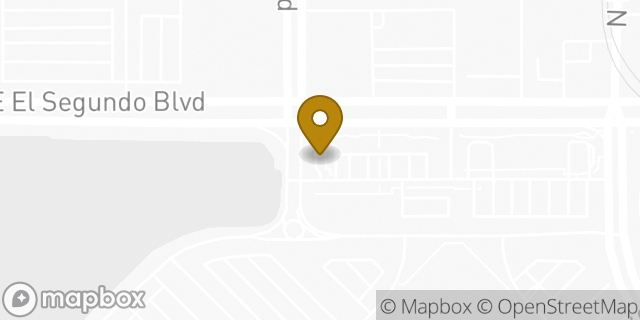 Map showing the location of Starbucks in El Segundo, CA 90245