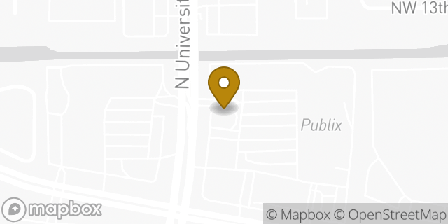 Map showing the location of Starbucks in Coral Springs, FL 33071