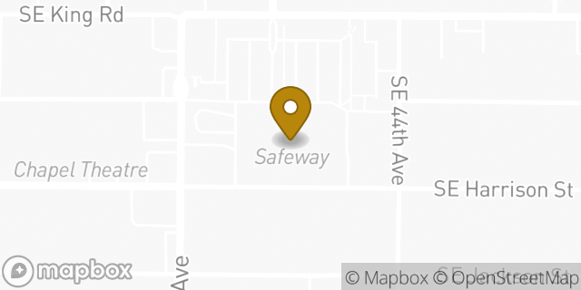 Map showing the location of Coinme in Milwaukie, OR 97222