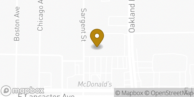 Map showing the location of Planet Fitness in Fort Worth, TX 76103
