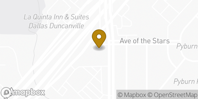Map showing the location of 7-Eleven in Duncanville, TX 75137
