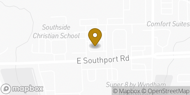 Map showing the location of Fifth Third Bank in Indianapolis, IN 46237