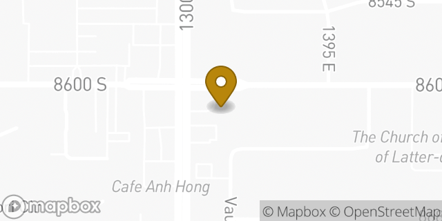 Map showing the location of Amazon Locker - Craftsman in Sandy, UT 84094