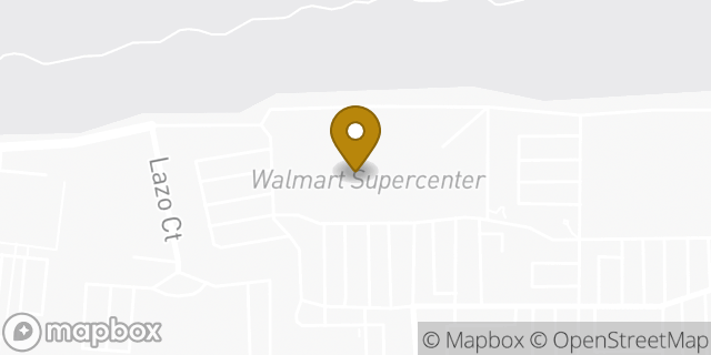 Map showing the location of Walmart in Chula Vista, CA 91910