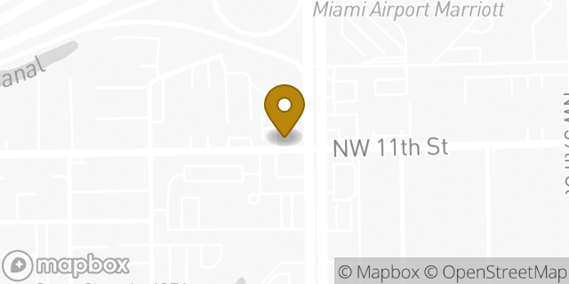 Map showing the location of Enterprise Rent-A-Car in Miami, FL 33126