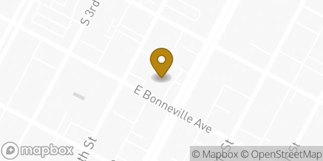 Map showing the location of Chase Bank in Las Vegas, NV 89101