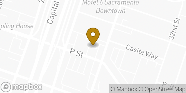 Map showing the location of Amazon Locker - Broker in Sacramento, CA 95816