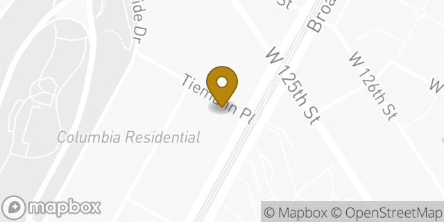 Map showing the location of The UPS Store in New York, NY 10027