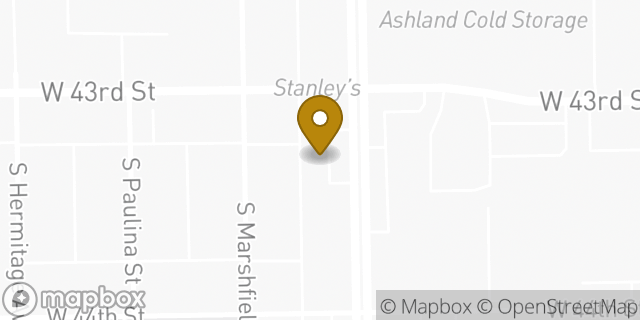 Map showing the location of Subway in Chicago, IL 60609