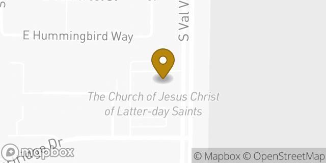 Map showing the location of The Church of Jesus Christ of Latter-day Saints in Gilbert, AZ 85297