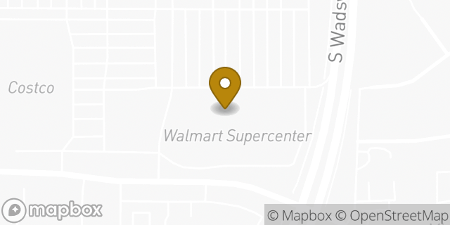 Map showing the location of Walmart in Denver, CO 80123