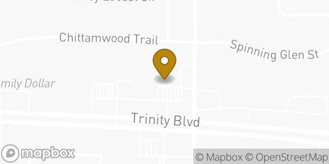 Map showing the location of Subway in Fort Worth, TX 76040