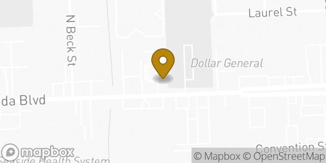 Map showing the location of Enterprise Rent-A-Car in Baton Rouge, LA 70806