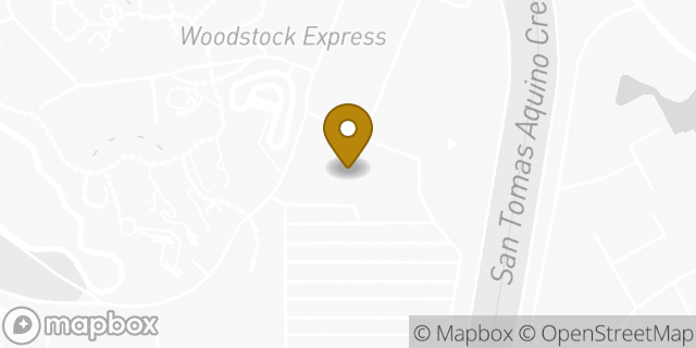 Map showing the location of Starbucks in Santa Clara, CA 95054