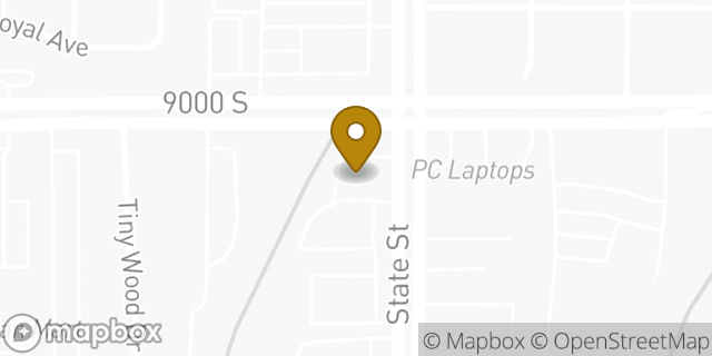 Map showing the location of Amazon Locker - Ambience in Sandy, UT 84070