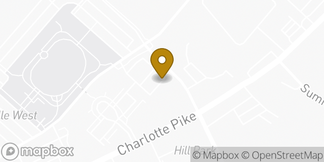 Map showing the location of Regions Bank in Nashville, TN 37209