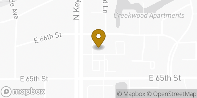 Map showing the location of CVS Pharmacy in Indianapolis, IN 46220