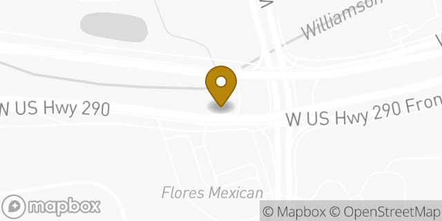 Map showing the location of Austin - Oak Hill HLE in Austin, TX 78735