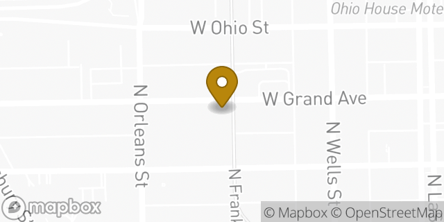 Map showing the location of The UPS Store in Chicago, IL 60654