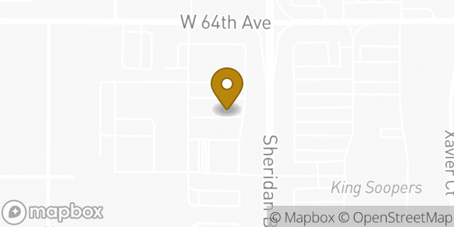 Map showing the location of Sonic Drive In in Arvada, CO 80003