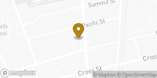 Map showing the location of Amazon Locker - Palmdesert in Central Falls, RI 02863
