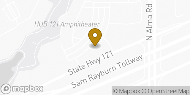 Map showing the location of Starbucks in McKinney, TX 75070