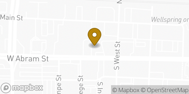 Map showing the location of Subway in Arlington, TX 76010