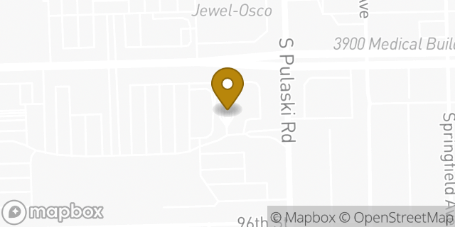 Map showing the location of Panera Bread in Oak Lawn, IL 60453