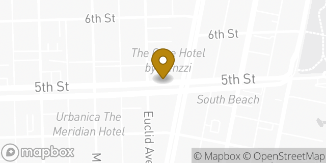 Map showing the location of CVS in Miami Beach, FL 33139