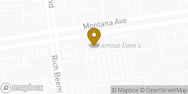 Map showing the location of McDonald's in El Paso, TX 79938