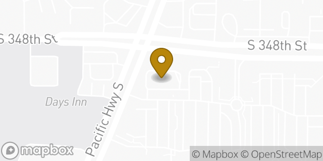 Map showing the location of McDonald's in Federal Way, WA 98003
