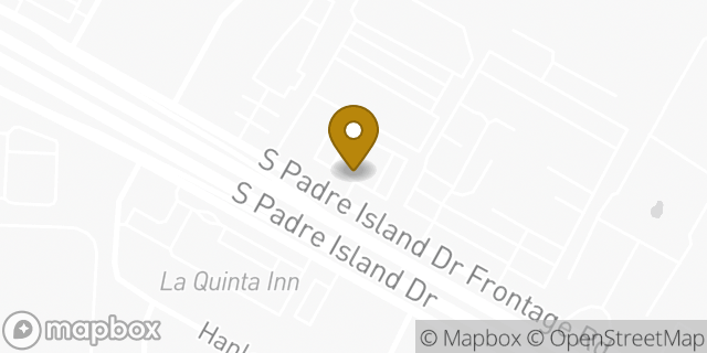 Map showing the location of Avis Car Rental in Corpus Christi, TX 78412