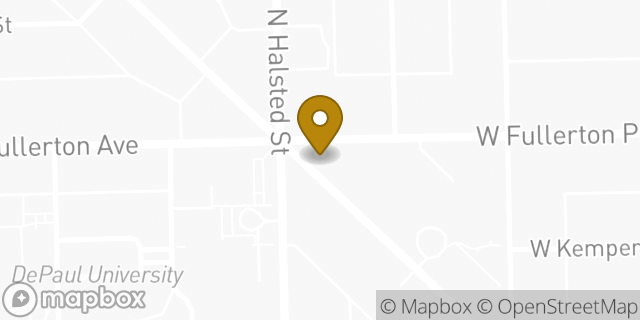 Map showing the location of Chase Bank in Chicago, IL 60614