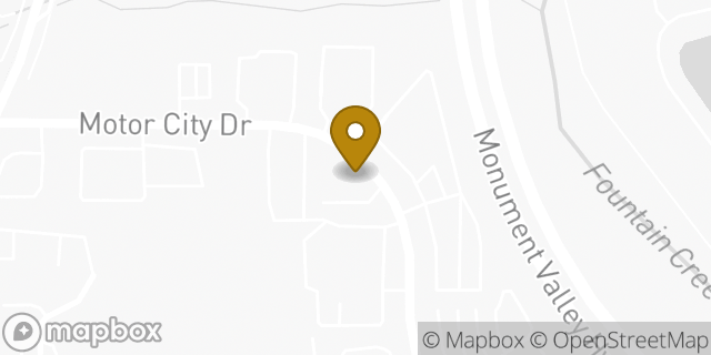 Map showing the location of Enterprise Rent-A-Car in Colorado Springs, CO 80905