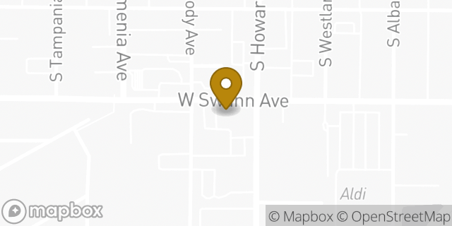 Map showing the location of The UPS Store in Tampa, FL 33606