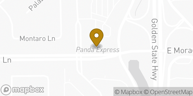 Map showing the location of Starbucks in Stockton, CA 95212