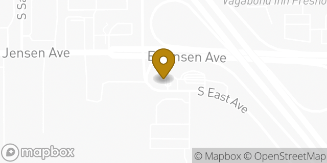 Map showing the location of Subway in Fresno, CA 93706