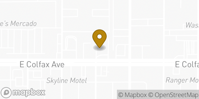 Map showing the location of McDonald's in Aurora, CO 80010