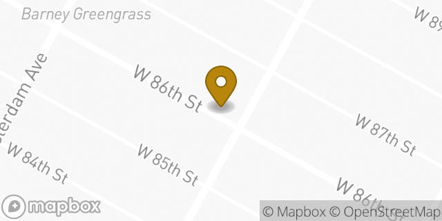 Map showing the location of The UPS Store in New York, NY 10024