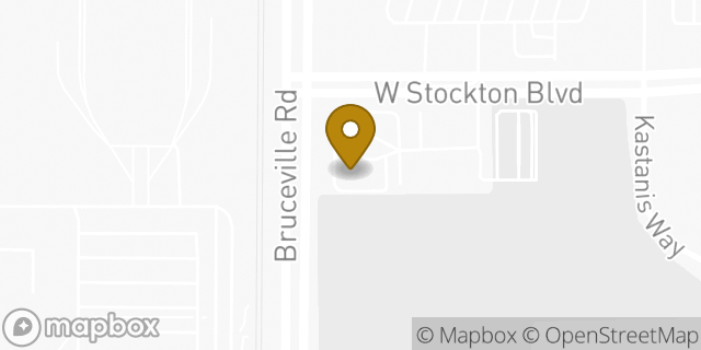 Map showing the location of Dunkin Donuts in Sacramento, CA 95823
