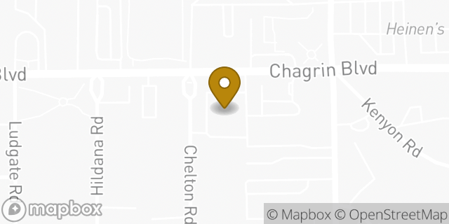 Map showing the location of Walgreens in Shaker Heights, OH 44120