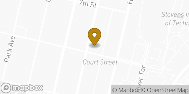 Map showing the location of Planet Fitness in Hoboken, NJ 07030