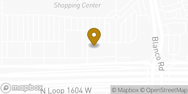 Map showing the location of Panera Bread in San Antonio, TX 78258