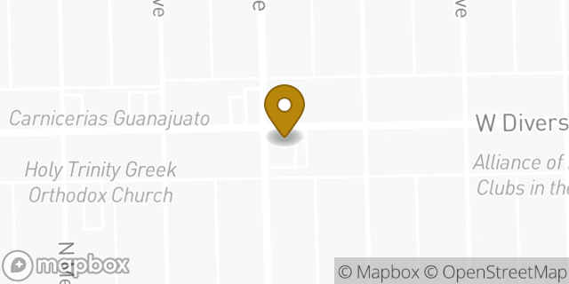 Map showing the location of Baskin-Robbins in Chicago, IL 60639