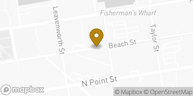 Map showing the location of San Francisco - Fisherman's Wharf in San Francisco, CA 94133