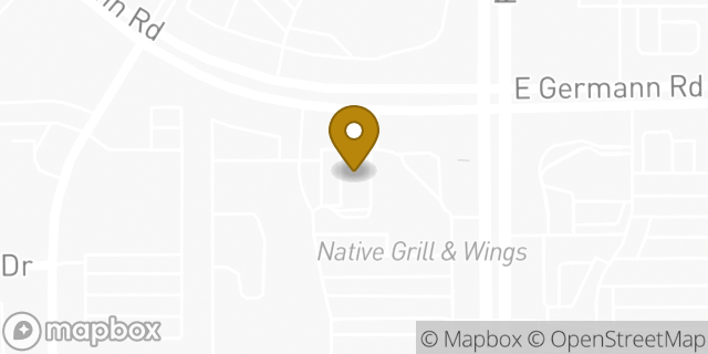 Map showing the location of McDonald's in Chandler, AZ 85286